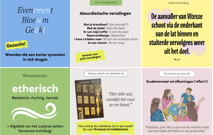 Volg Onze Taal op Instagram