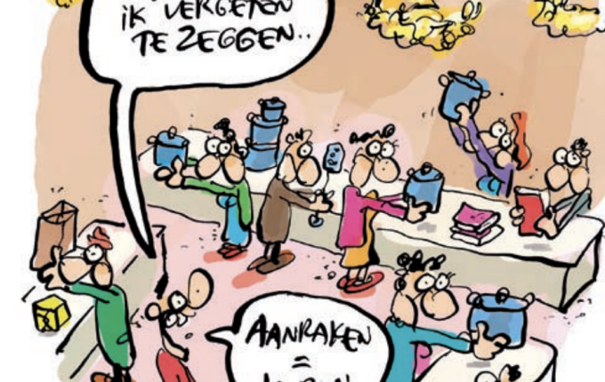 de verkoopreis-gastheer